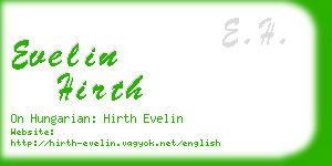 evelin hirth business card